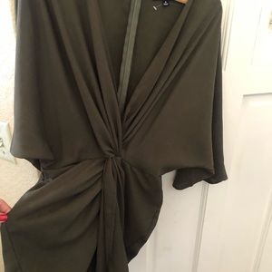 Olive green dress